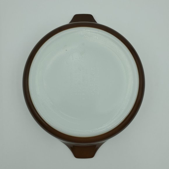 Pyrex 471-B 500 ml Woodland Brown Round Casserole Dish - Picture 6 of 8